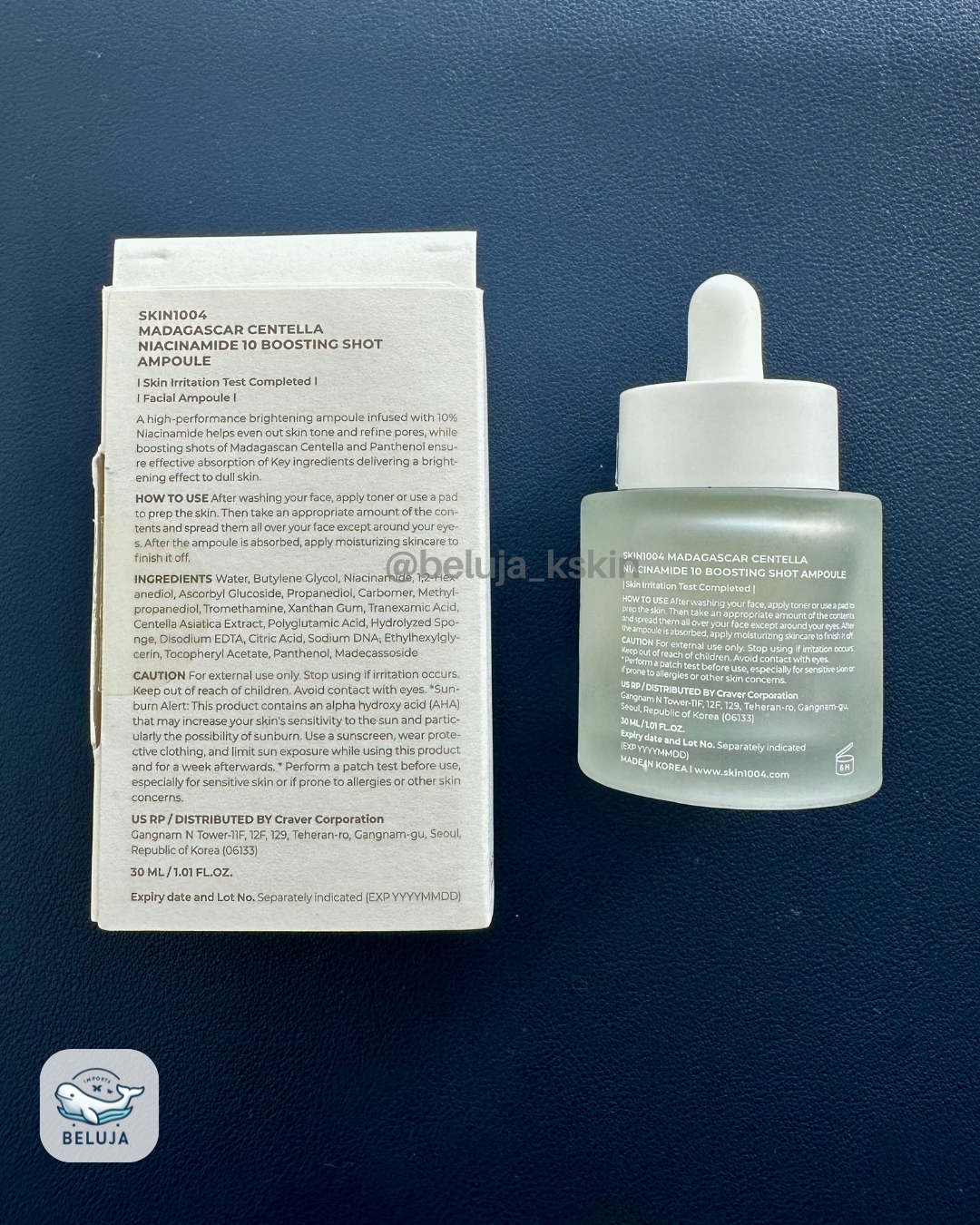 SKIN 1004 - Madagascar Centella Niacinamide 10 Boosting Shot Ampoule 30ML