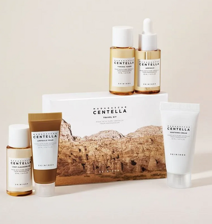 SKIN 1004 - Kit de Viaje - Ampolla, Tónico, Crema, Aceite Limpiador Madagascar Centella Travel Kit