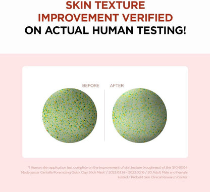 SKIN 1004 - Madagascar Centella Poremizing Quick Clay Stick Mask