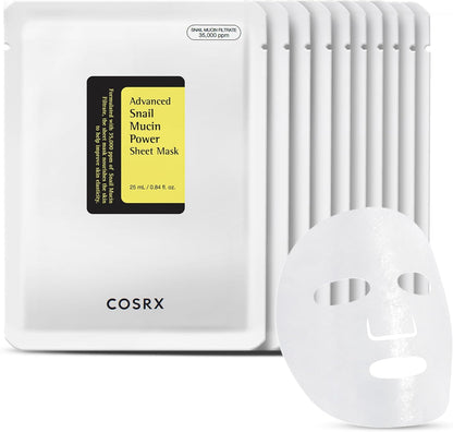 COSRX - Advanced Snail Mucin Power Sheet Mask Set [10 unidades]